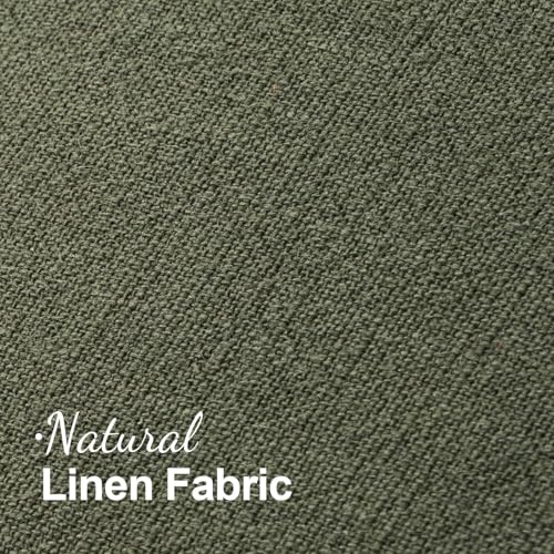 Linen Fringe Decorative Euro Throw Pillow Covers Olive Green 28x28 (28" x 28" (Pack of 2) / Olive Green)
