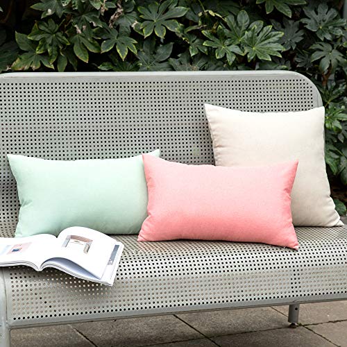 Decorative Outdoor Pillow Covers Waterproof 16x16 Beige (16" x 16" (Pack of 2) / Beige)