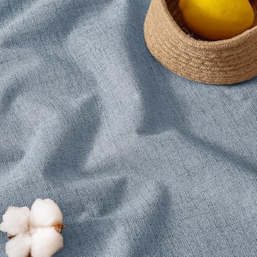 Dusty Blue 100% Blackout Curtains 63 Inch Long for Bedroom (Dusty Blue / 52"W x 63"L (Pack of 2))
