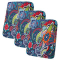 Printed Couch Cushion Covers (Blue / Seat Cover 3 Pack)