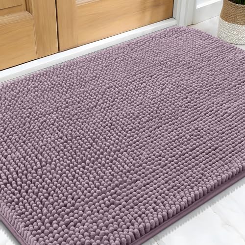 Dog Door Mat for Muddy Paws 30x20 (Deep Plum / 30" X 20")