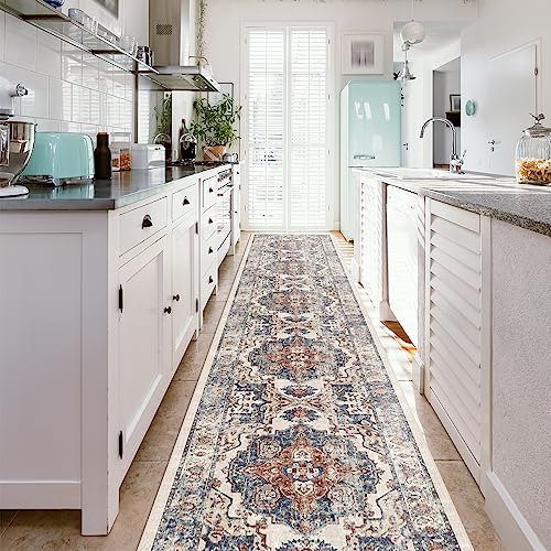 Hallway Washable Runner Rug (2'6" x 14' (Rectangular) / Brick)