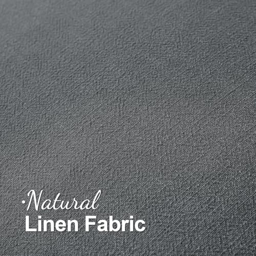 Linen Fringe Decorative Euro Throw Pillow Covers Dark Grey 24x24 (24" x 24" (Pack of 2) / Dark Grey)