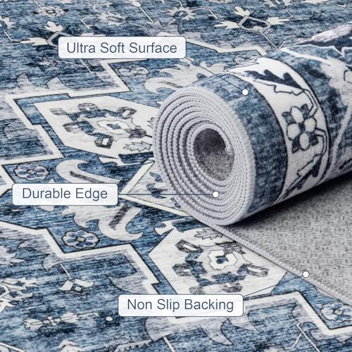 9x12 Area Rugs Living Room (Blue / 9' x 12' (Rectangular))