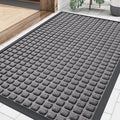 Front Door Mat Outside Entrance (Mix Grey / 35" X 23")