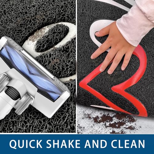 Door Mat 3 Pack Outside Inside Home Doormat 30"x17.5" Durable Floor Mat Non Slip Rug Ultra Absorb Mud Easy Clean Front Doormat for Garage (2'6" x 1'6" / 3pack Home)