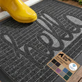 WeatherMAX Door Mat (Charcoal Hello / 35" x 23")