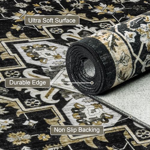 9x12 Area Rugs Living Room (Black Gold / 9' x 12' (Rectangular))