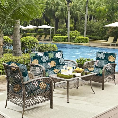8Pcs Outdoor Cushion Covers (Green Charm. / 8PCS)