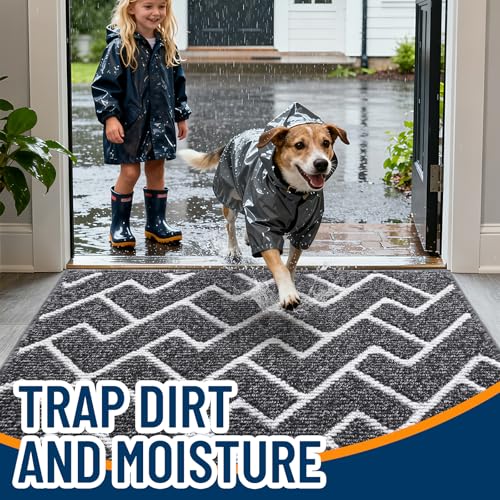 Front Door Mat 48x32 (Black / 48" X 32")