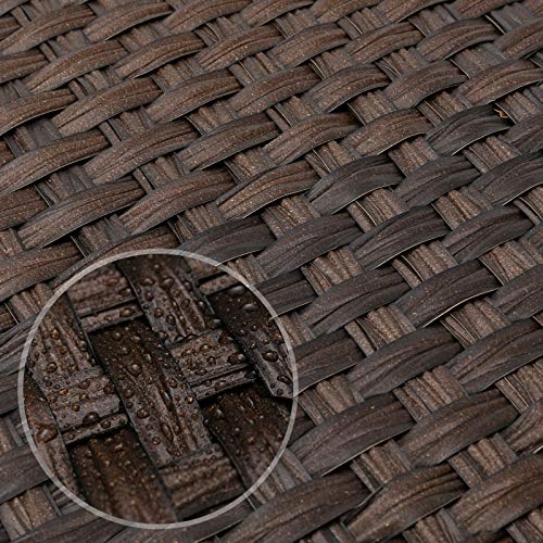 Woven Storage Basket with Lid (65 L / Brown)