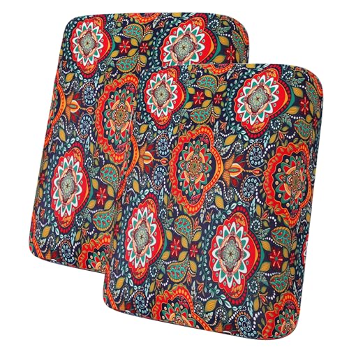 Printed Couch Cushion Covers (Red & Black / Seat Cover 2 Pack)