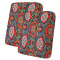 Printed Couch Cushion Covers (Red & Black / Seat Cover 2 Pack)