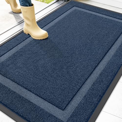 Front Door Mat Outside 47x30 (Blue / 47" x 30")