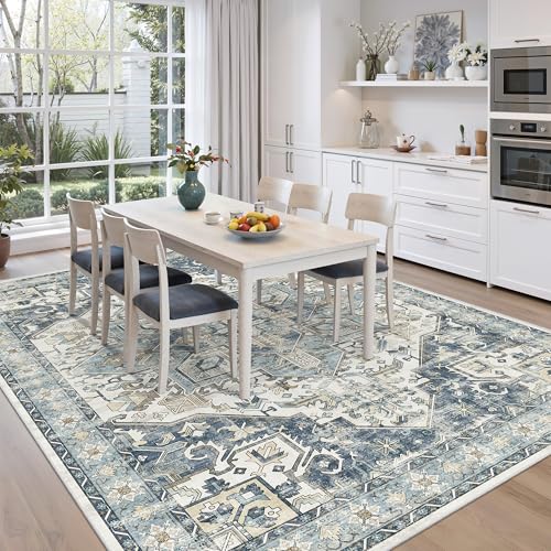 9x12 Area Rugs for Living Room (Blue/Ivory / 9' x 12' (Rectangular))