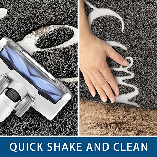 Door Mat 2 Pack Outside Inside Welcome Doormat 30"x17.5" Durable Floor Mat Non Slip Rug Ultra Absorb Mud Easy Clean Front Doormat for Garage (2'6" x 1'6" / 2pack Welcome)