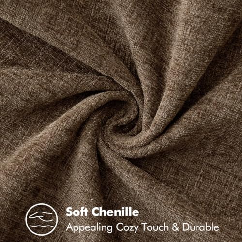 Decorative Couch Throw Pillow Covers 16x16 Inch Brown 2 Pack (Brown / 16" x 16" (Pack of 2))