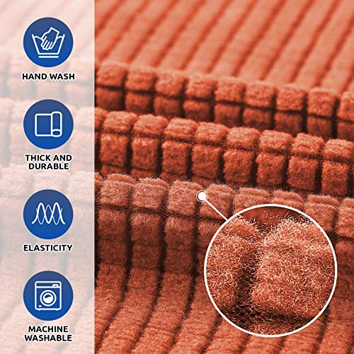 Stretch Oversized Couch Covers for Sofa Slipcover (Pureed Pumpkin / X-Large)