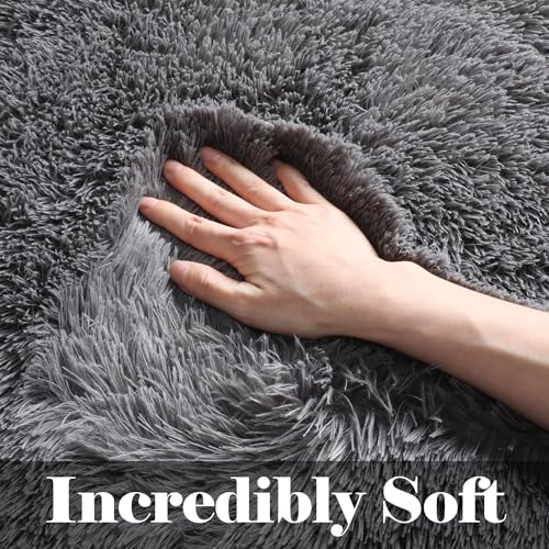Grey Rugs for Kids Bedroom Dorm (Grey / 3' x 5' (Rectangular))