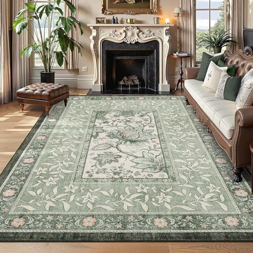 Provence Sage Green 6x9 Area Rugs (Sage Grove / 6' x 9' (Rectangular))