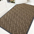 Front Door Mat Outside 59x34 (Brown / 59" x 34")