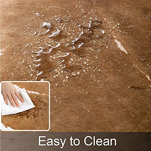 Premium Faux Cowhide Rug 110 x70 cm (2'3" x 3'7" (Irregular) / Brown)