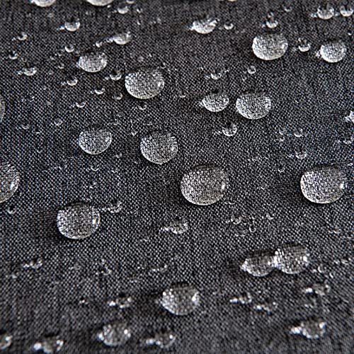 Decorative Outdoor Pillow Covers Waterproof 12x12 Dark Grey (12" x 12" (Pack of 2) / Dark Grey)