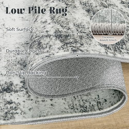 5x7 Area Rugs for Living Room (Grey / 5' x 7' (Rectangular))
