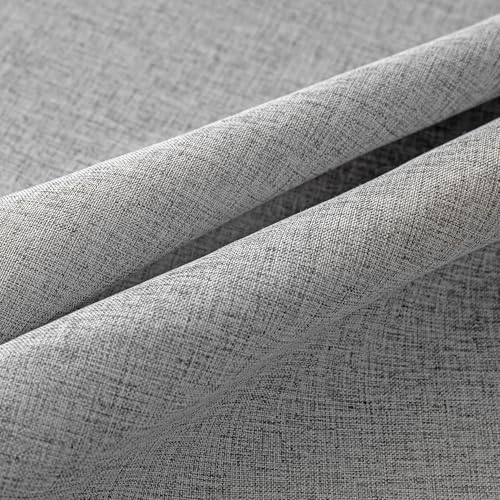 95 Inch Sliding Door Curtains Farmhouse Light Filtering Privacy Curtain Drapes for Patio Door Living Room (50"W x 95"L (Pack of 2) / Dove Grey)