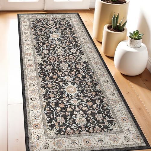Black 3x7 Area Rugs for Bedroom (Black / 3' x 7' (Rectangular))