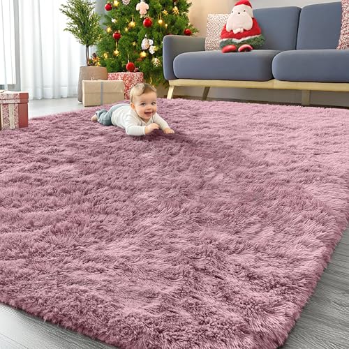 9x12 Machine Washable Large Area Rugs for Living Room (9x12 Ft / Blush)