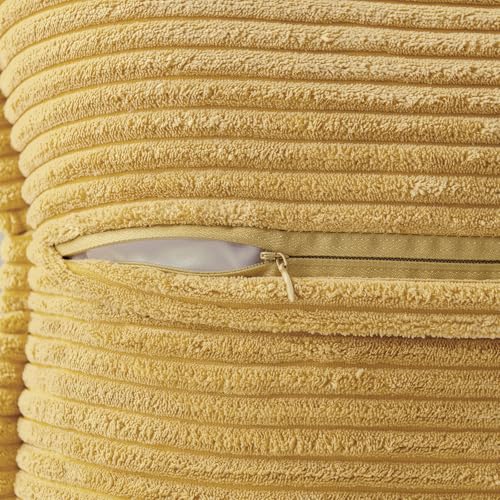 Decorative Throw Pillow Covers for Couch 18x18 Inch Gold 2 Pack (Gold / 18" x 18" (Pack of 2))