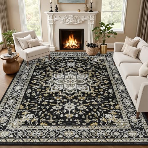 10x12 Area Rugs Living Room (Black Gold / 10' x 12' (Rectangular))