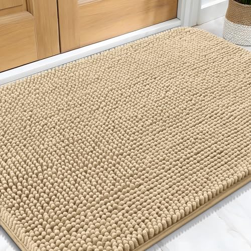 Dog Door Mat for Muddy Paws 32x20 (Beige / 32" X 20")