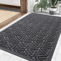 Front Door Mat Outside Entrance (Grey / 35" X 23")