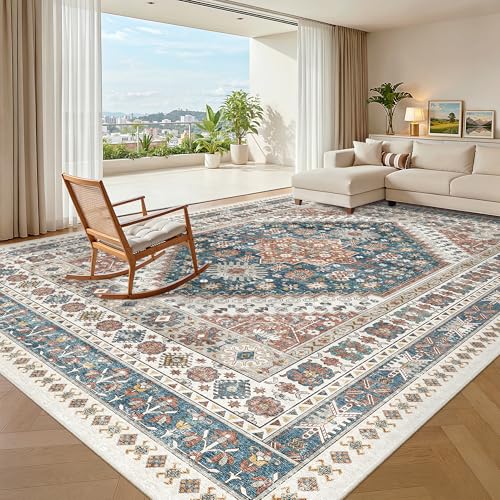 8x10 Area Rugs for Living Room (Navy Blue / 8' x 10' (Rectangular))