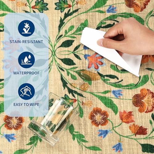 Floral Rug 2.5x8 Runners for Hallways (C Brown / 2'6" x 8' (Runner))