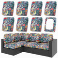 8Pcs Patio Cushion Covers (Paisley / 8PCS)