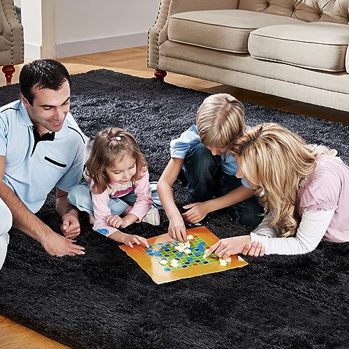 8x10 Feet Large Area Rug (Black / 8' x 10' (Rectangular))