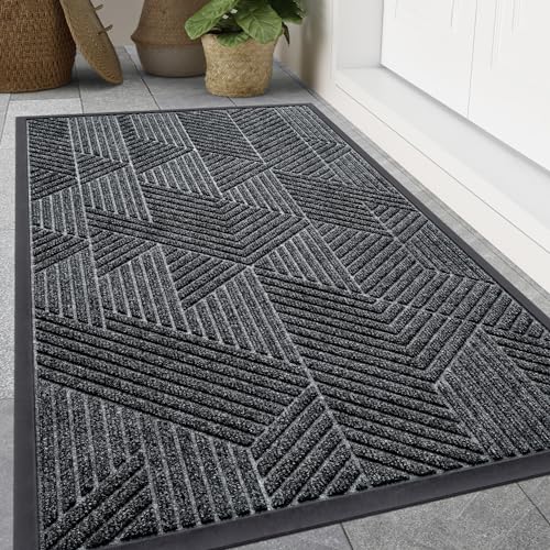 Front Door Mat Outside Entrance (Grey / 59" X 20")