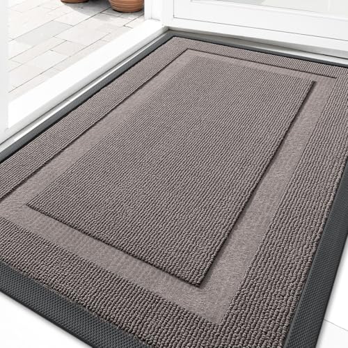 Front Door Mat Outside 33x21 (Taupe / 33" x 21")