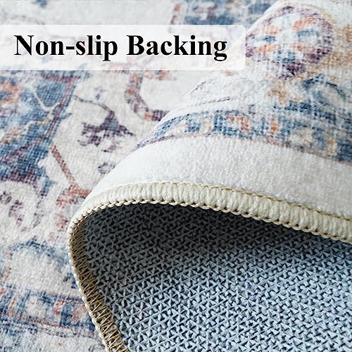 Washable 4x8 Hallway Area Rug (4' x 8' (Rectangular) / Brick)
