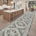 Hallway Runner Rug 3x18 Washable Kitchen Runners 18ft (Black / 3' x 18' (Runner))