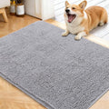 Dog Door Mat for Muddy Paws 40x32 (Light Grey / 40" X 32")