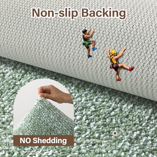 70x24 Long Bathroom Rugs Non Slip Washable (Green / 2' x 5'10" (Rectangular))