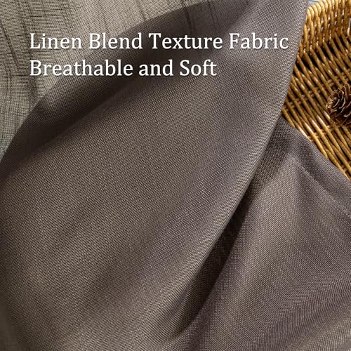 Patio Curtains for Sliding Door 90 inch Length 2 Panels Set (50"W x 90"L (Pack of 2) / Dark Brown)