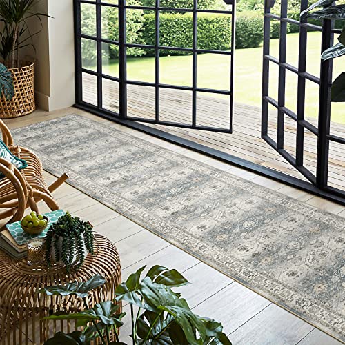 Washable 2x12 Runner Rug (Grey / 2' x 12' (Rectangular))