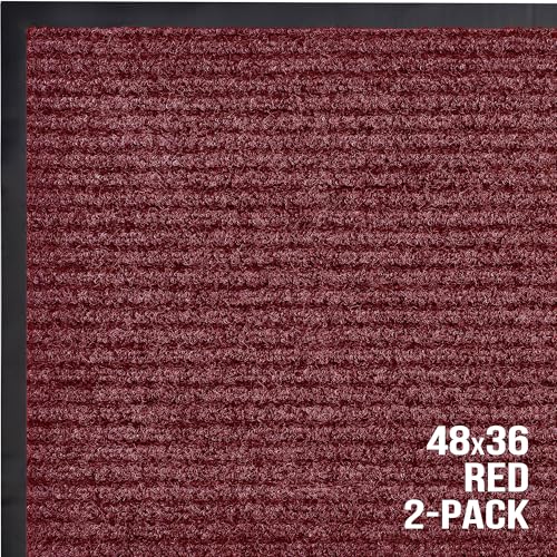 Front Door Mat (48" x 36" / Red)