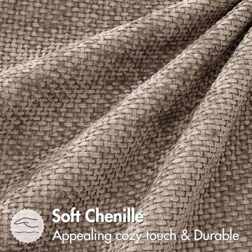 Decorative Couch Throw Pillow Covers 18x18 Inch Light Khaki 2 Pack (18" x 18" (Pack of 2) / Light Khaki)