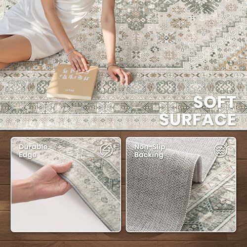 8x10 Area Rugs for Living Room (Brown/Grey / 8' x 10' (Rectangular))